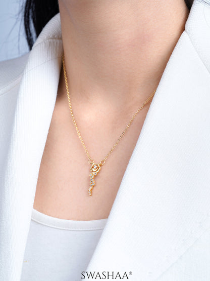 Elaria Blush Vine 18K Gold Plated Necklace