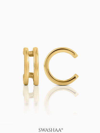 Elion Ear Cuffs 18K Gold Plated