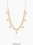 Ella Triangle Crystal 18K Gold Plated Choker Gold