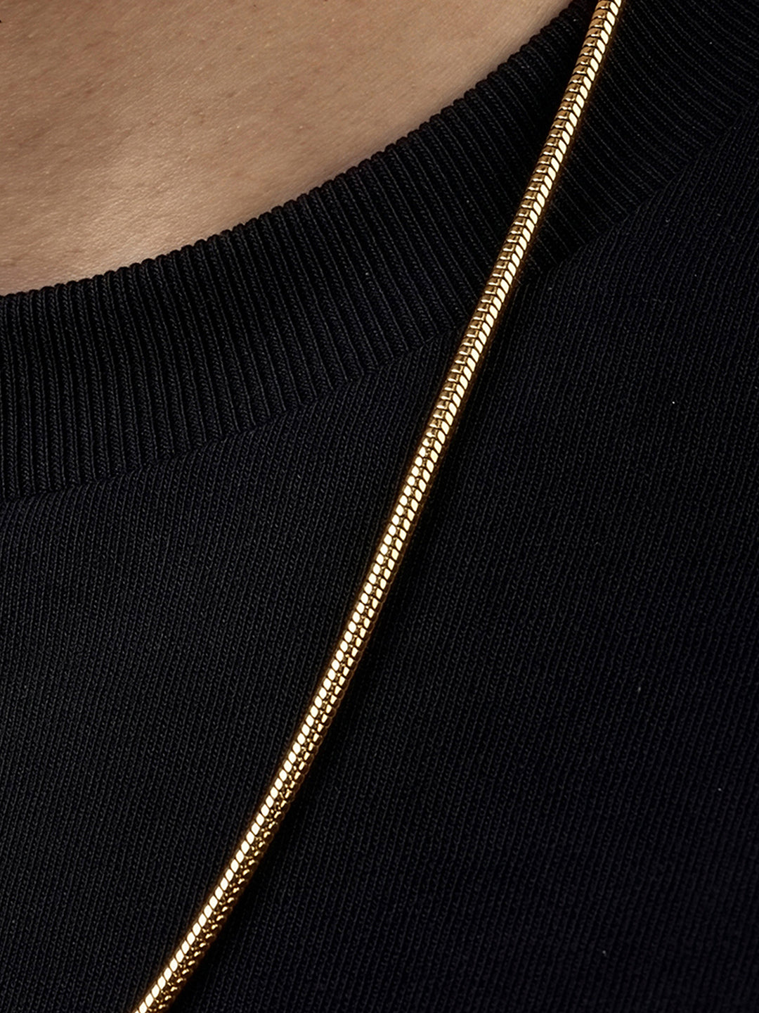 Elliot 18K Gold Plated Men's Round Snake Chain