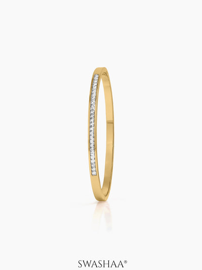 Eloria Diamond Band Bracelet 18K Gold Plated