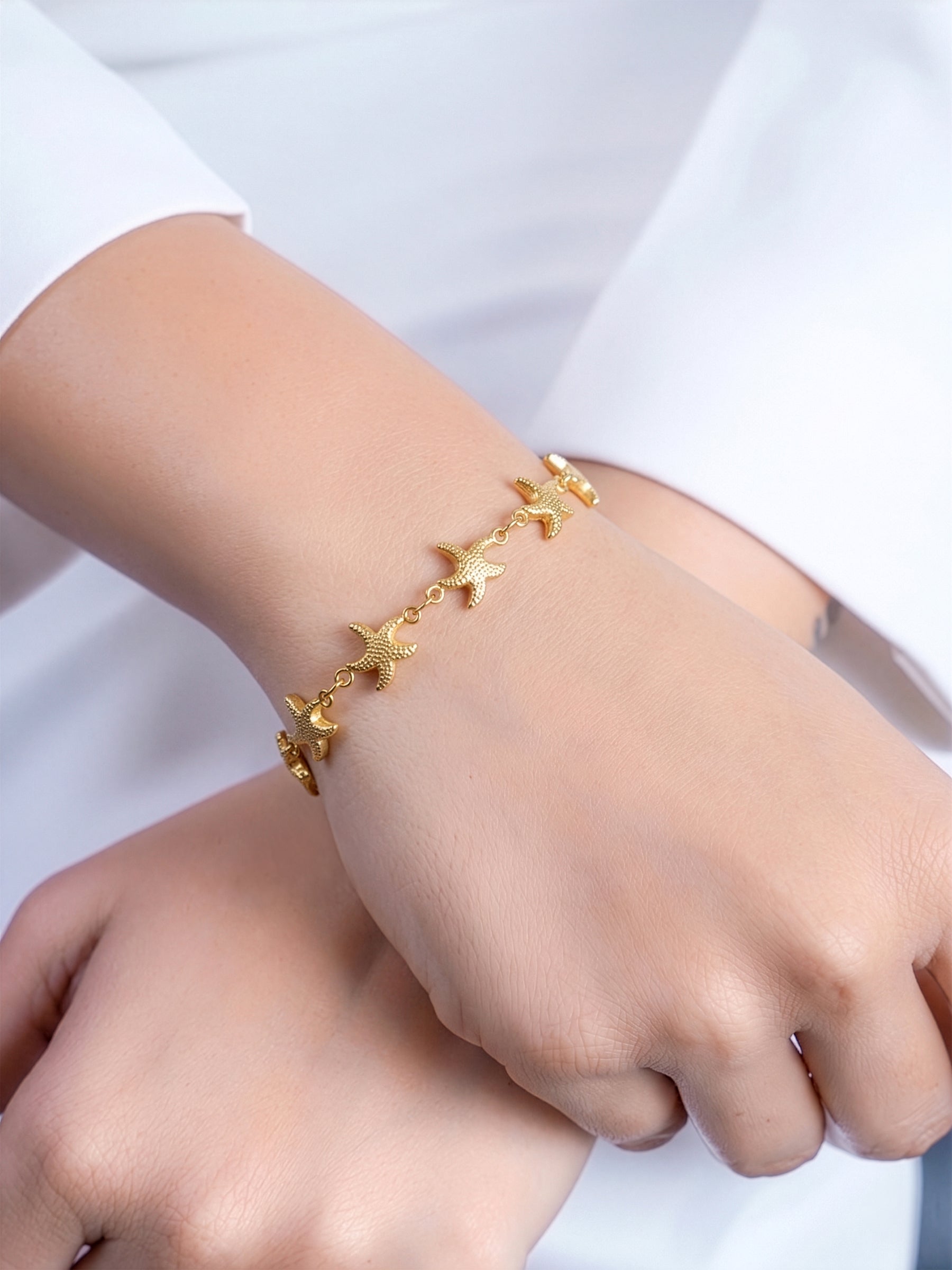 Elowen Starfish Charm Chain Bracelet