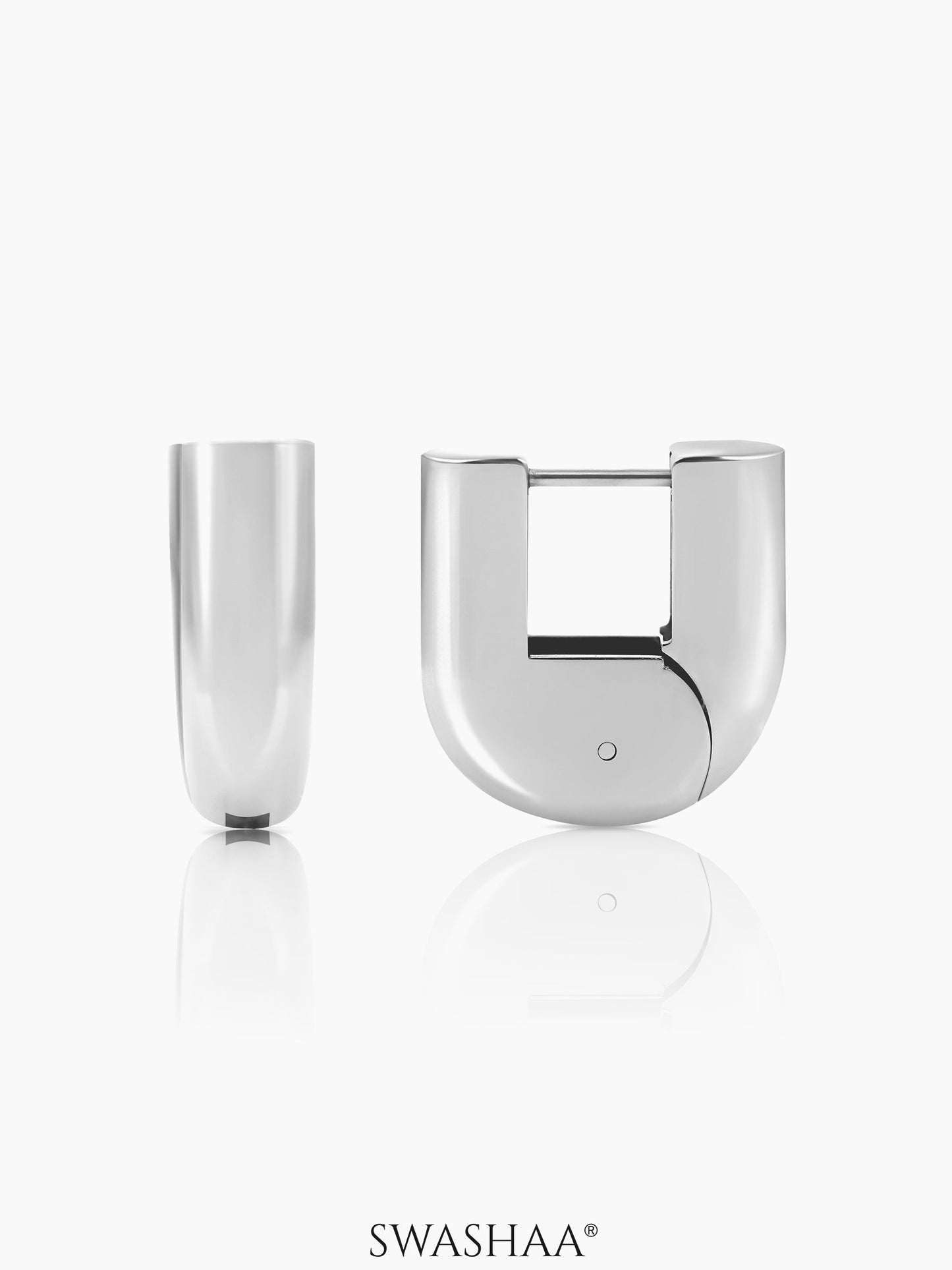 Elva Women's Hoop Earrings Silver