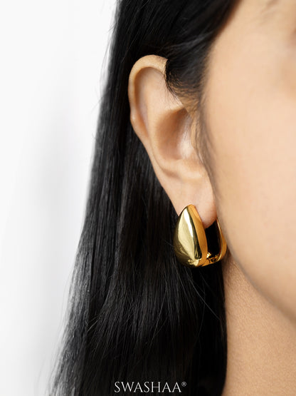 Elysia 18K Gold Plated Hoop Earrings