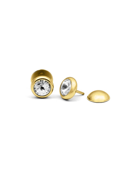 Emo 18K Gold Plated Men's Earrings
