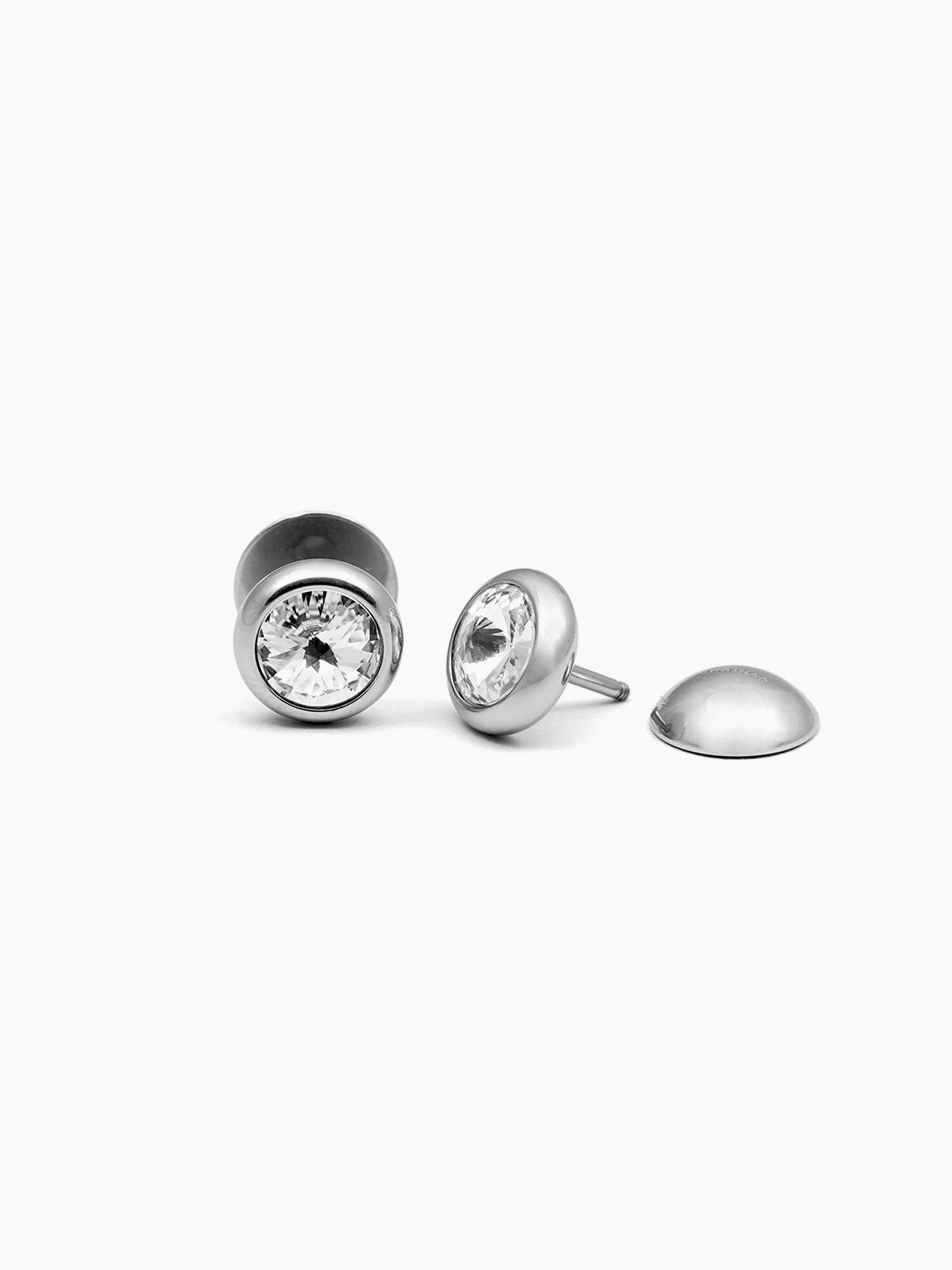 Emo Silver Men's Earrings