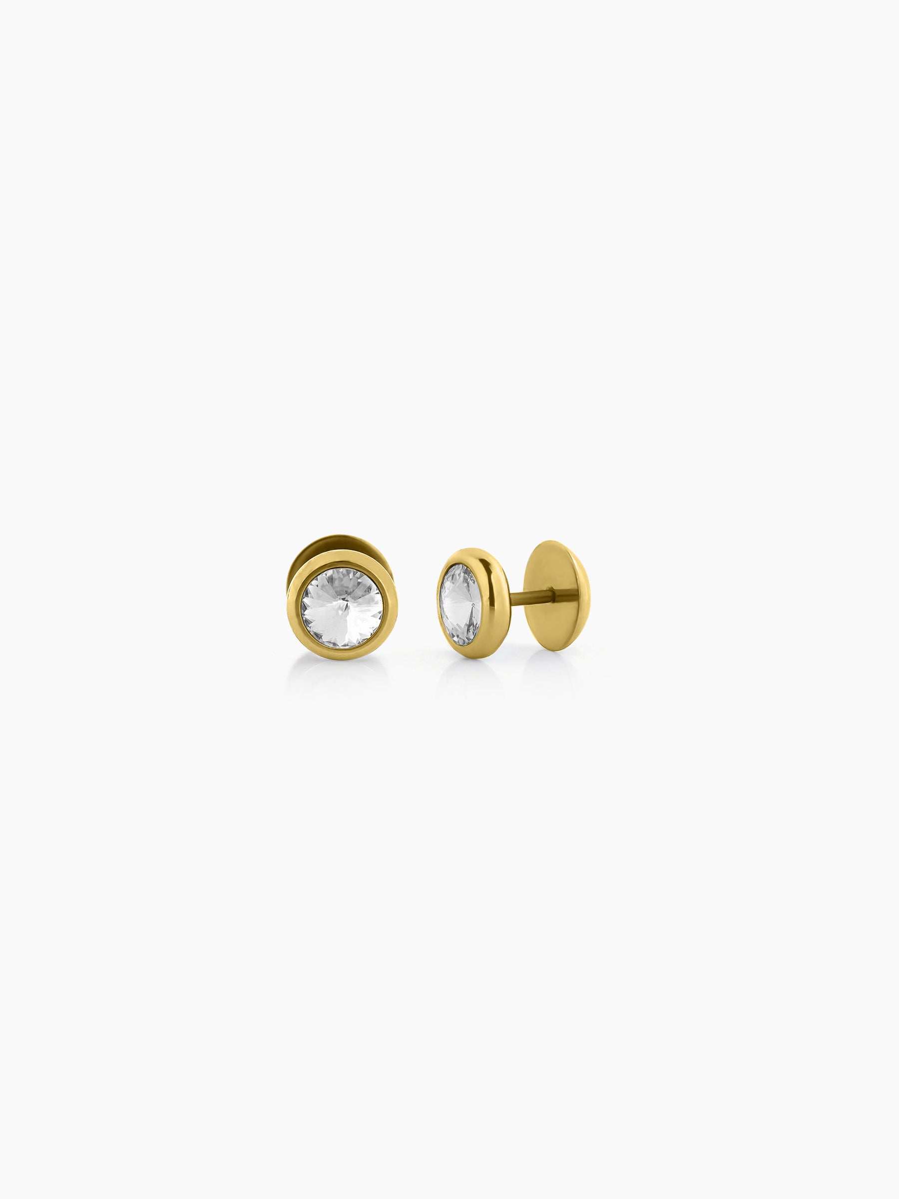Emo 18K Gold Plated Men's Earrings Gold