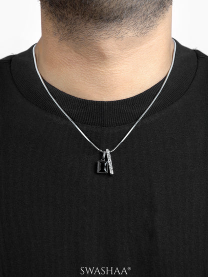 Emrin Black Emerald Men's Chain Pendant