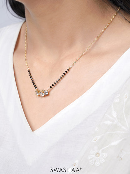 Esha Solitaire 14K Gold Plated Mangalsutra