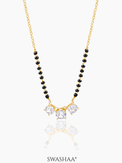 Esha Solitaire 14K Gold Plated Mangalsutra Gold