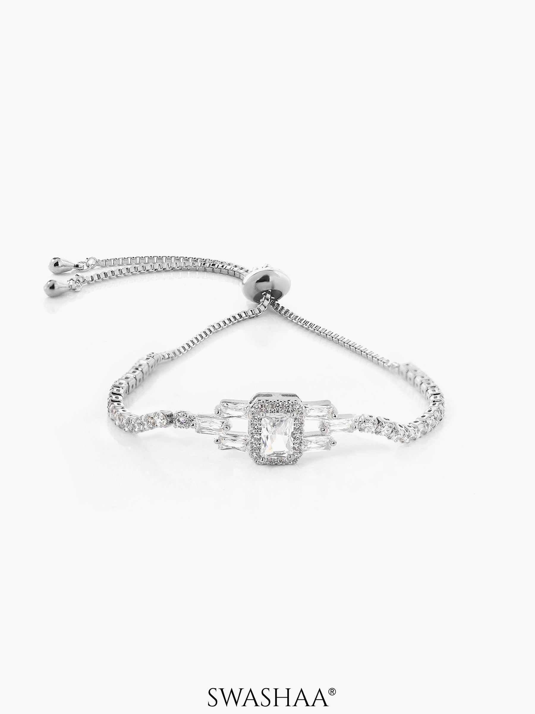 Esther Solitaire Bracelet Silver