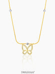 Evania Butterfly 18K Gold Plated Necklace Gold