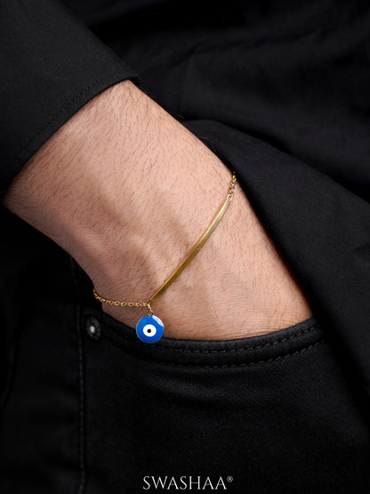 Evil Eye Bar Men's Bracelet