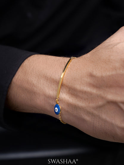 Evil Eye Bar Men's Bracelet