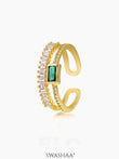Fahari Diamond 18K Gold Plated Ring 18K Gold Plated