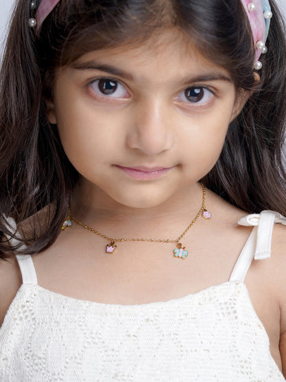 Fairy Tales Charms 18K Gold Plated Kid's Necklace