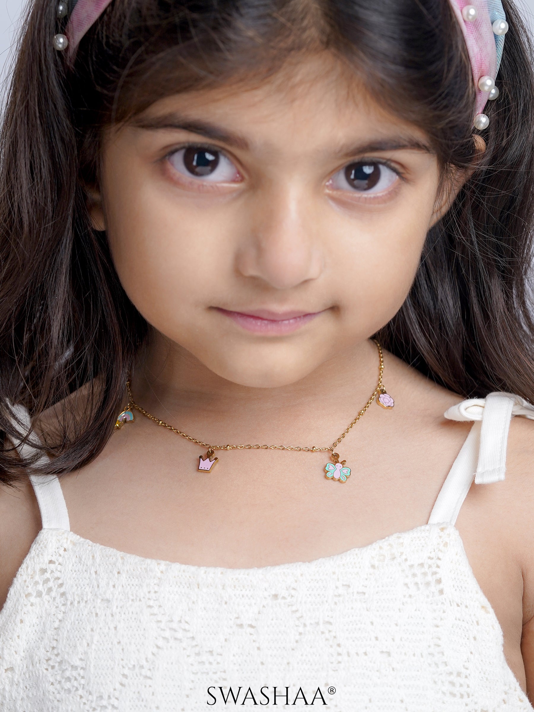 Fairy Tales Charms 18K Gold Plated Kid's Necklace