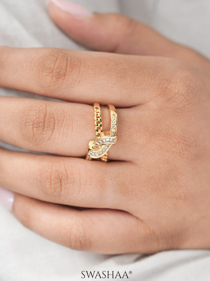 Faith 14K Gold Plated Ring
