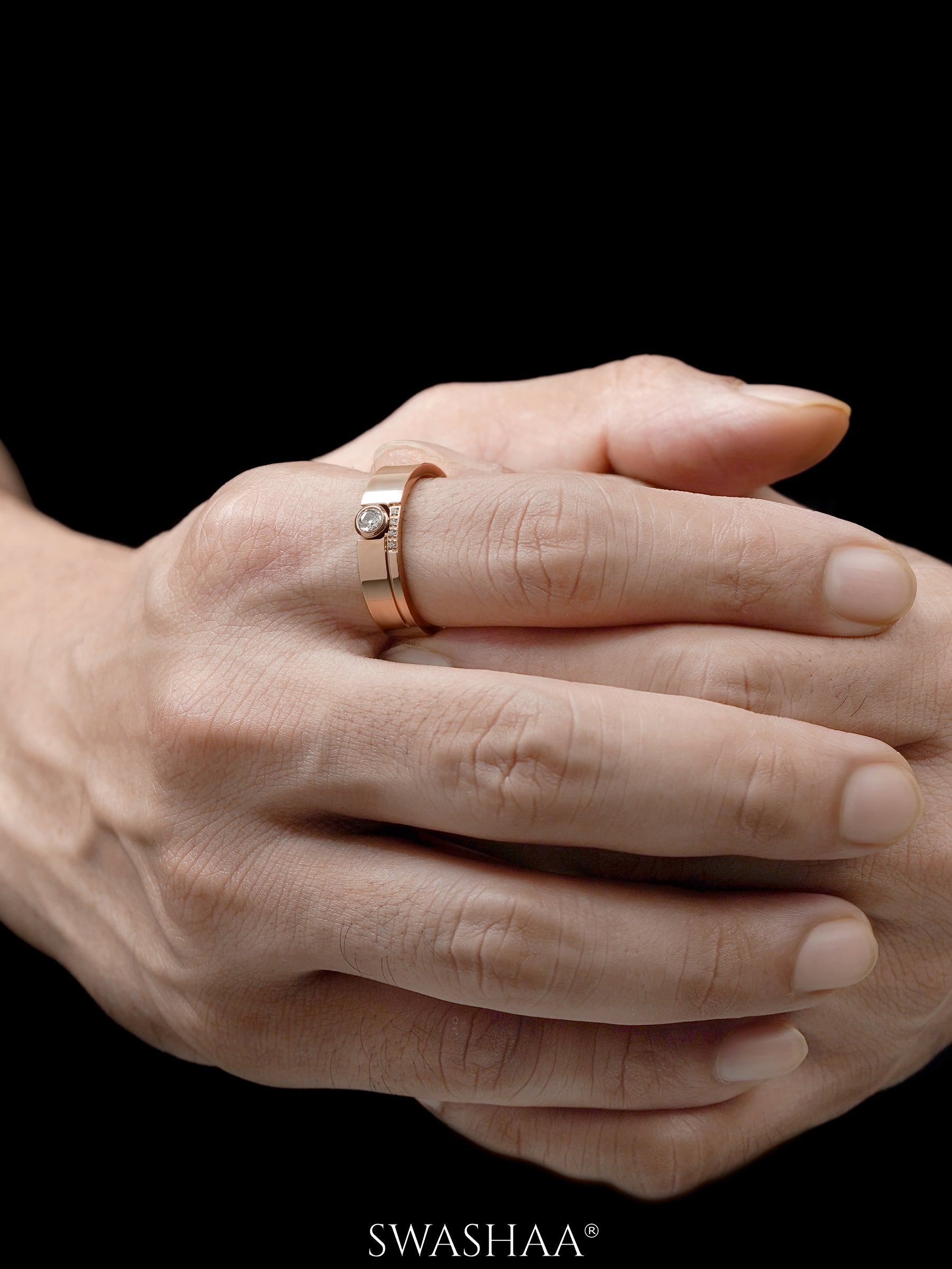 Faizo Rosegold Plated Men's Ring