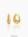 Fedella Hoop 18K Gold Plated Earrings Gold