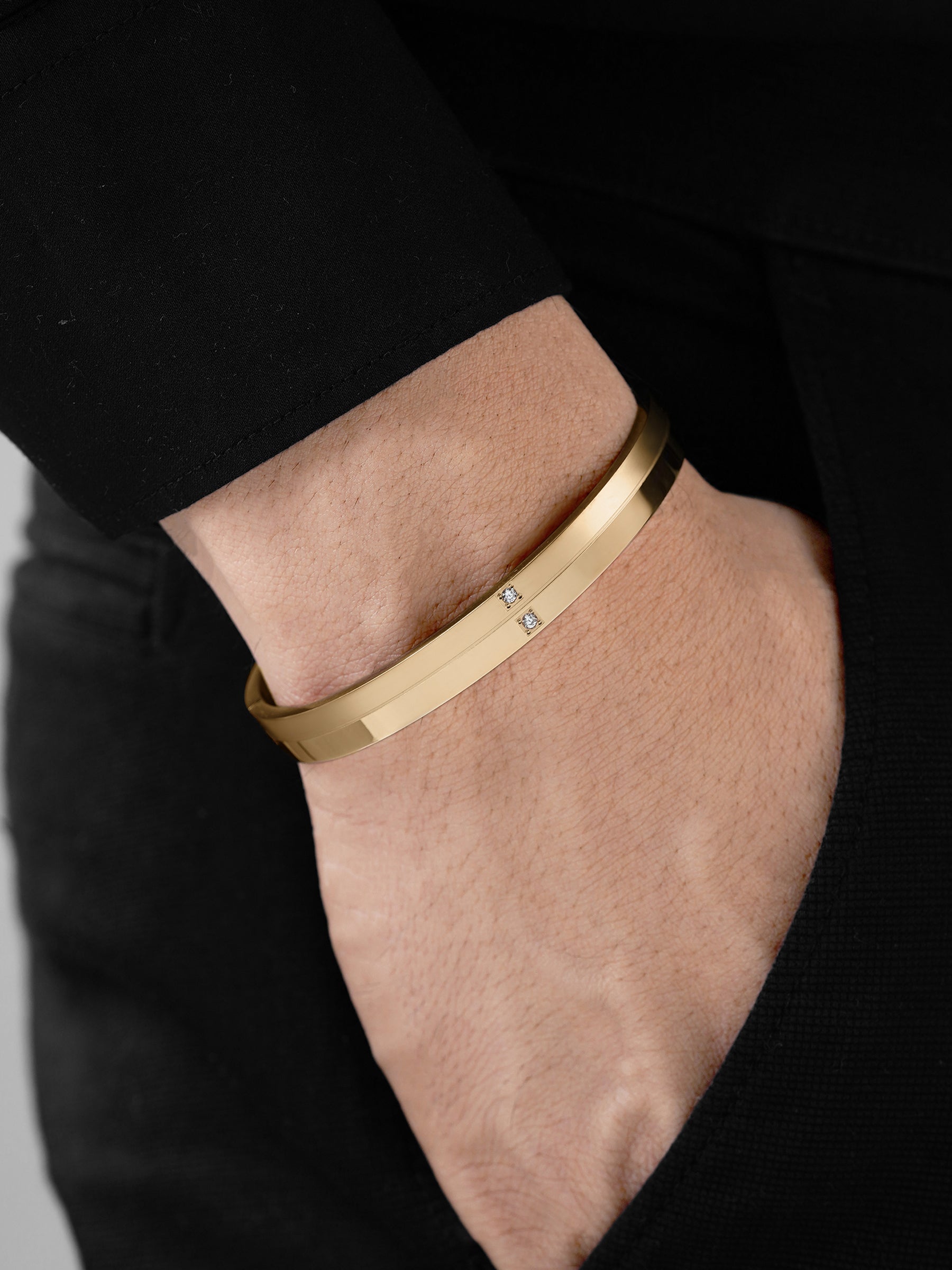 Felipe 18K Gold Plated Men's Kada
