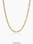 Figaro 3 MM Men's Chain 18K Gold Plated