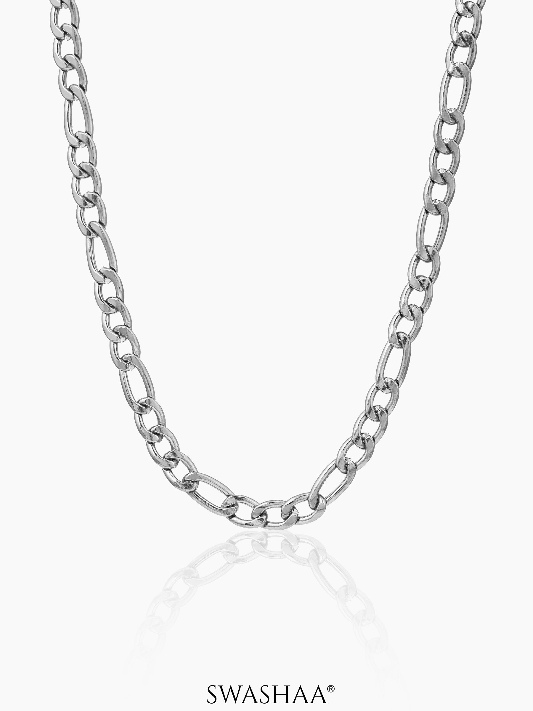 Figaro 5 MM Men's Chain Silver