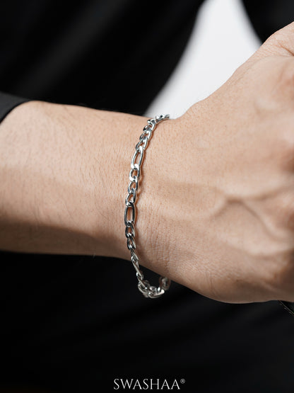 Figaro Chain 5 MM Men's Bracelet