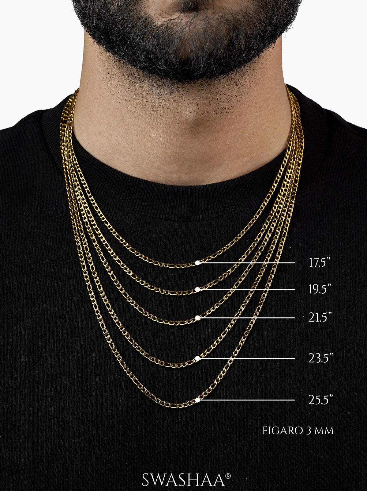 Figaro 3 MM Men's Chain