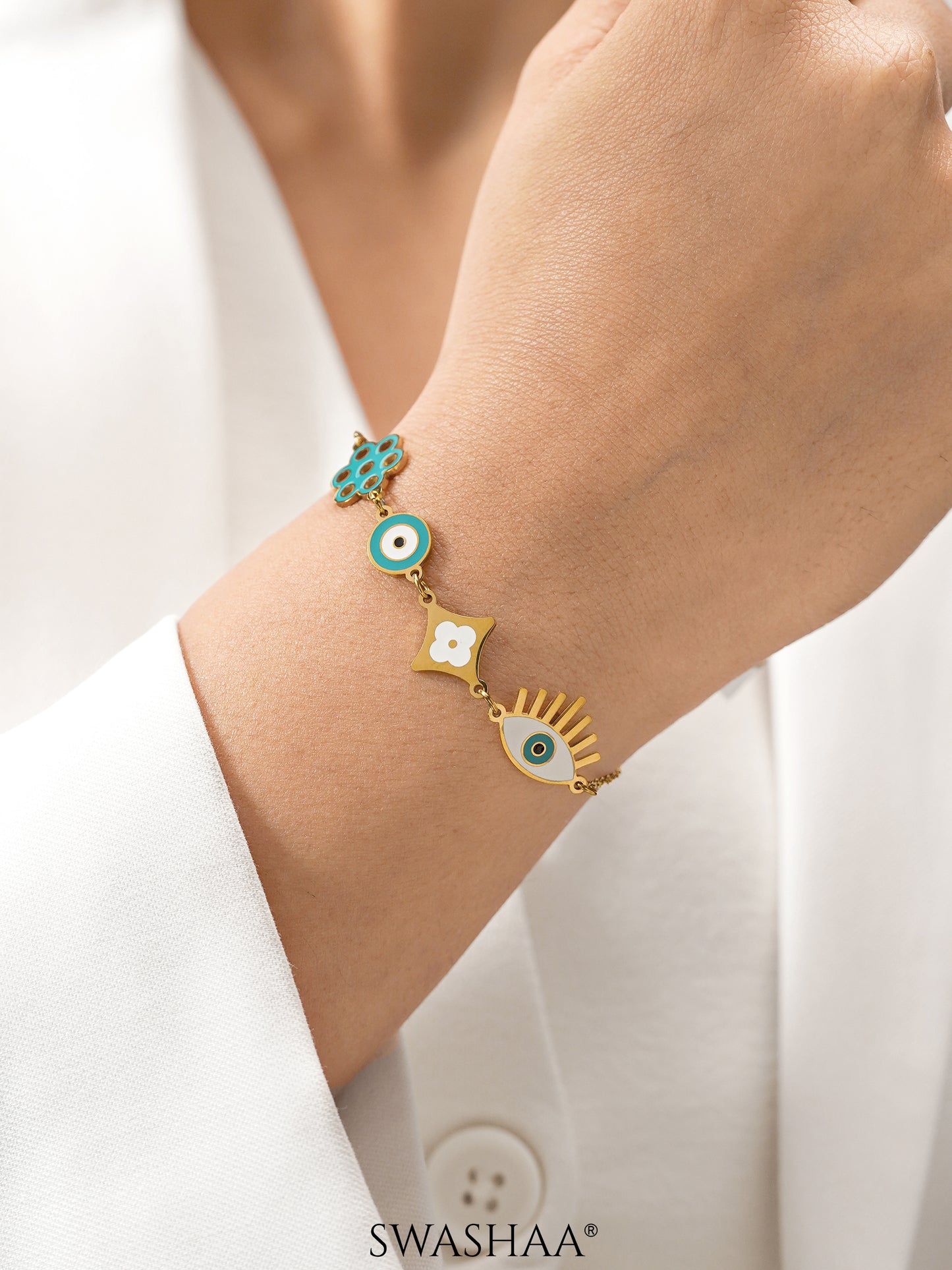 Finno Charms 18K Gold Plated Bracelet