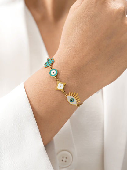 Finno Charms 18K Gold Plated Bracelet