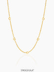 Flavia Heart 18K Gold Plated Women's Chain Gold