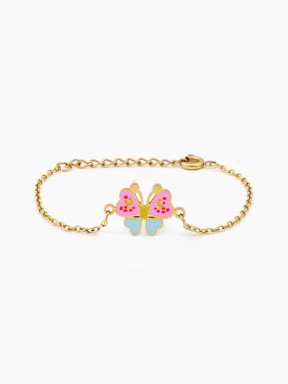 Floaty Butterfly 18K Gold Plated Kid's Bracelet Gold