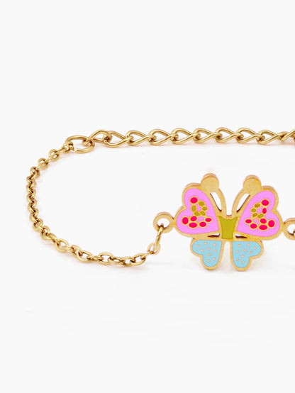 Floaty Butterfly 18K Gold Plated Kid's Bracelet