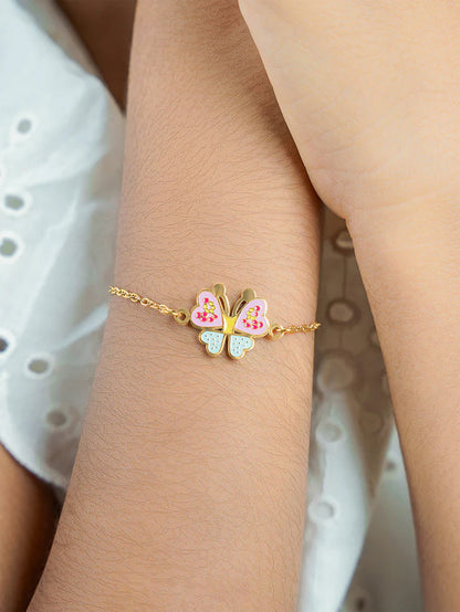 Floaty Butterfly 18K Gold Plated Kid's Bracelet