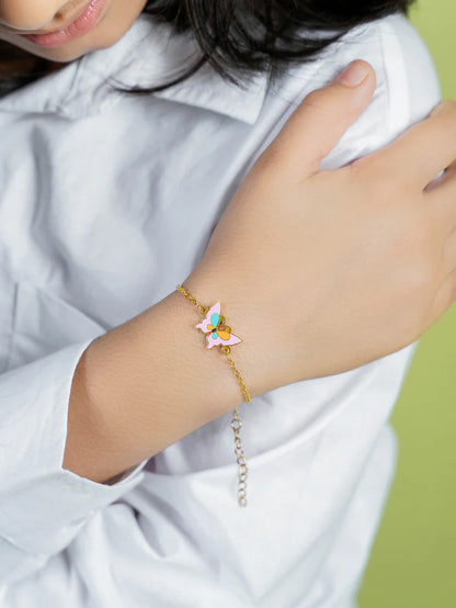 Flurty Butterfly 18K Gold Plated Kid's Bracelet