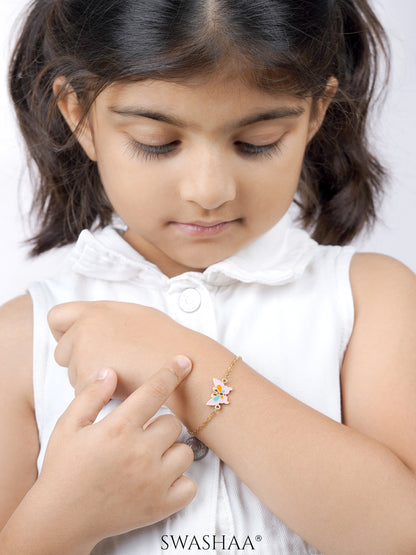 Flurty Butterfly 18K Gold Plated Kid's Bracelet
