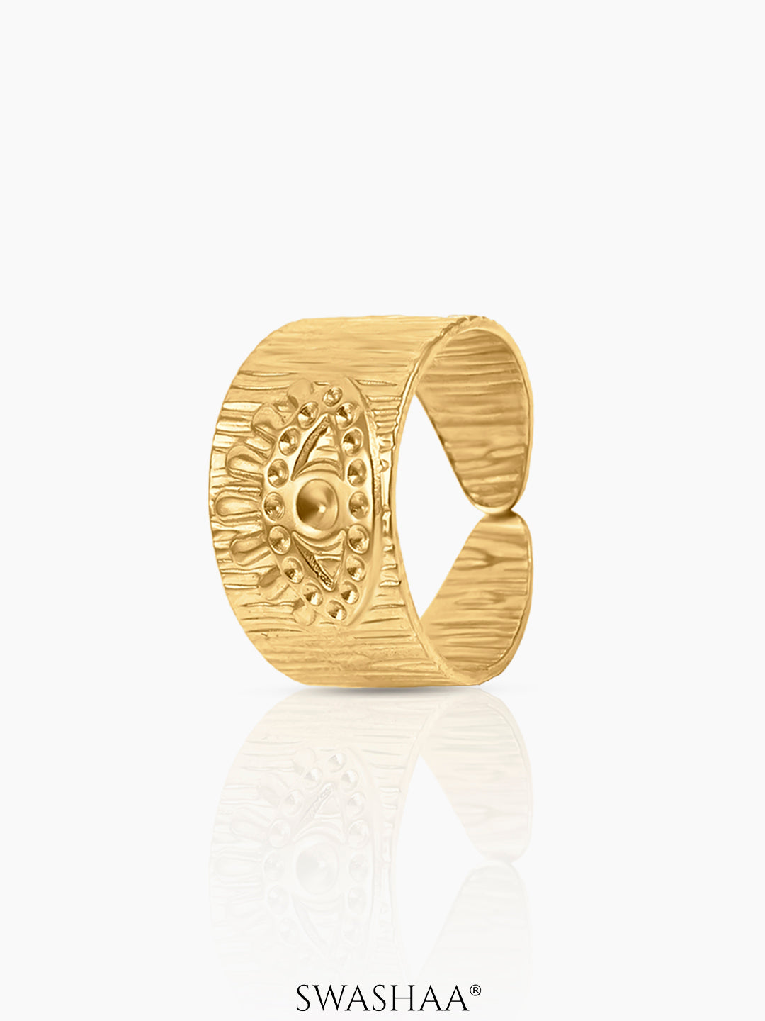 Frost Eye 18K Gold Plated Ring