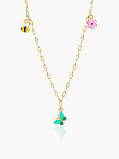 Fury Charms 18K Gold Plated Kid's Necklace Gold