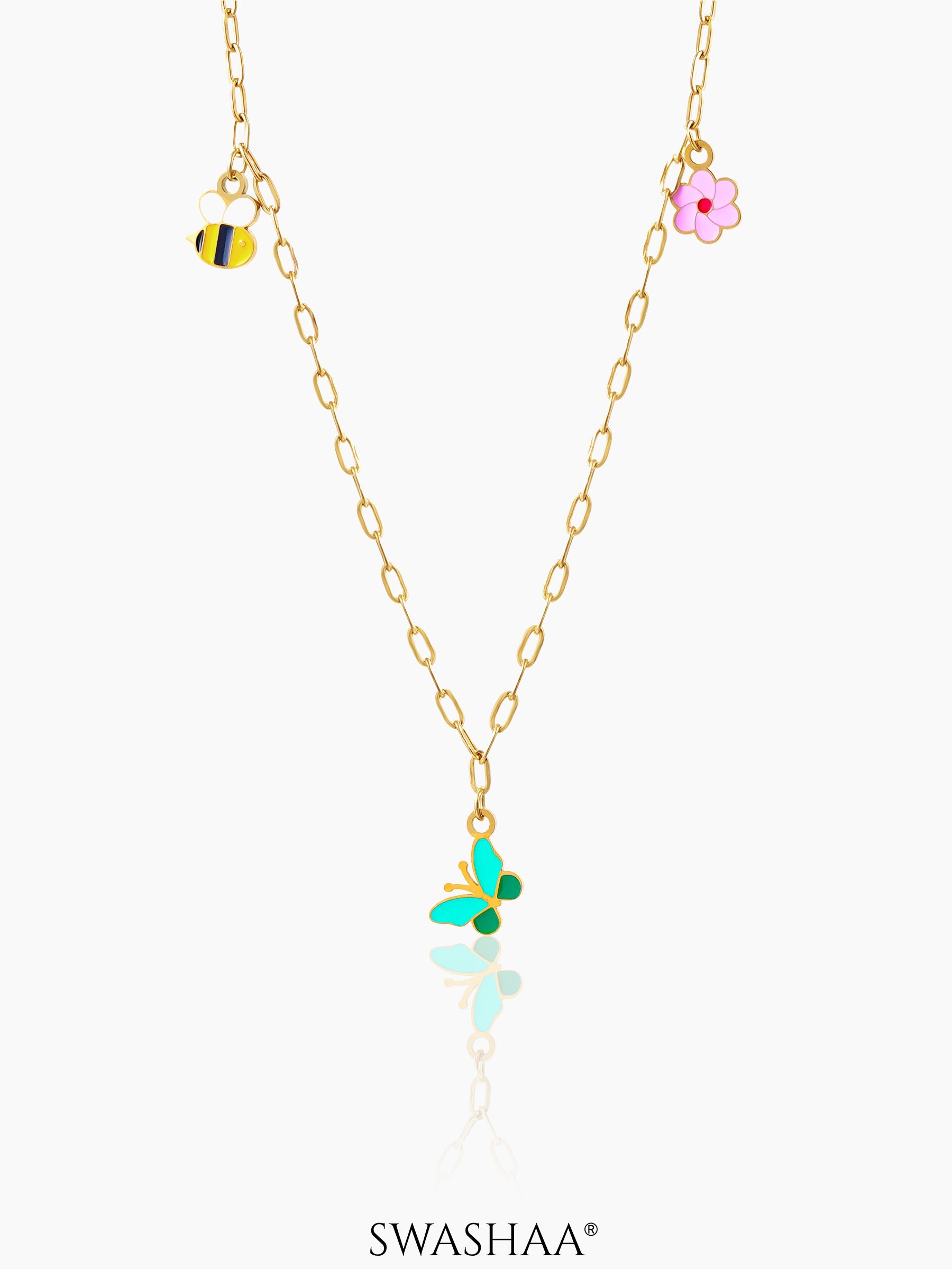 Fury Charms 18K Gold Plated Kid's Necklace