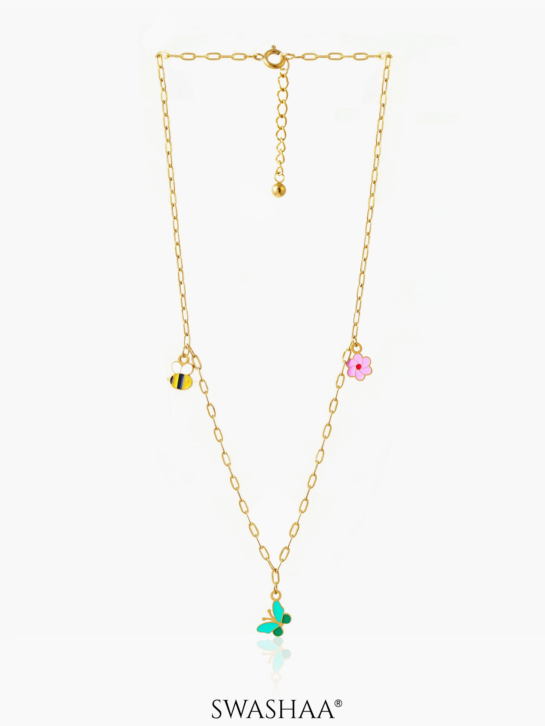 Fury Charms 18K Gold Plated Kid's Necklace