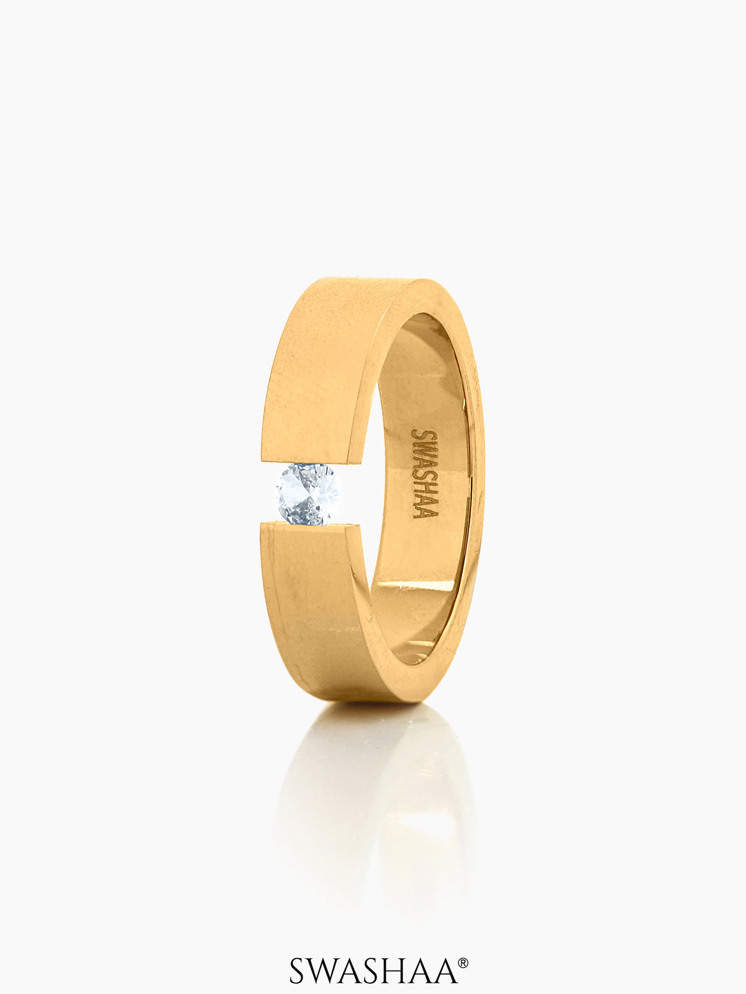 Gaios 18K Gold Plated Men's Ring