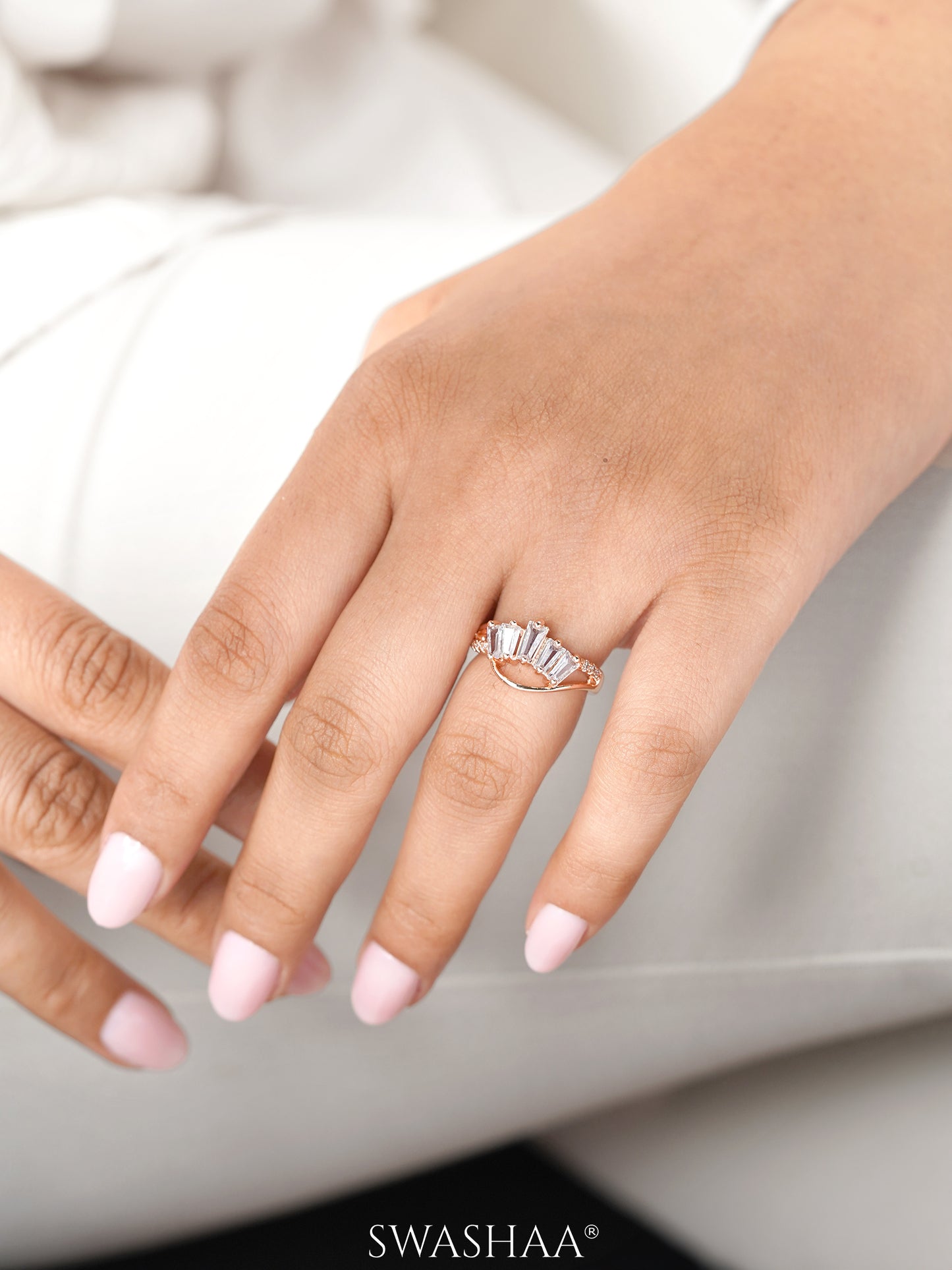 Gal Rosegold Plated Ring