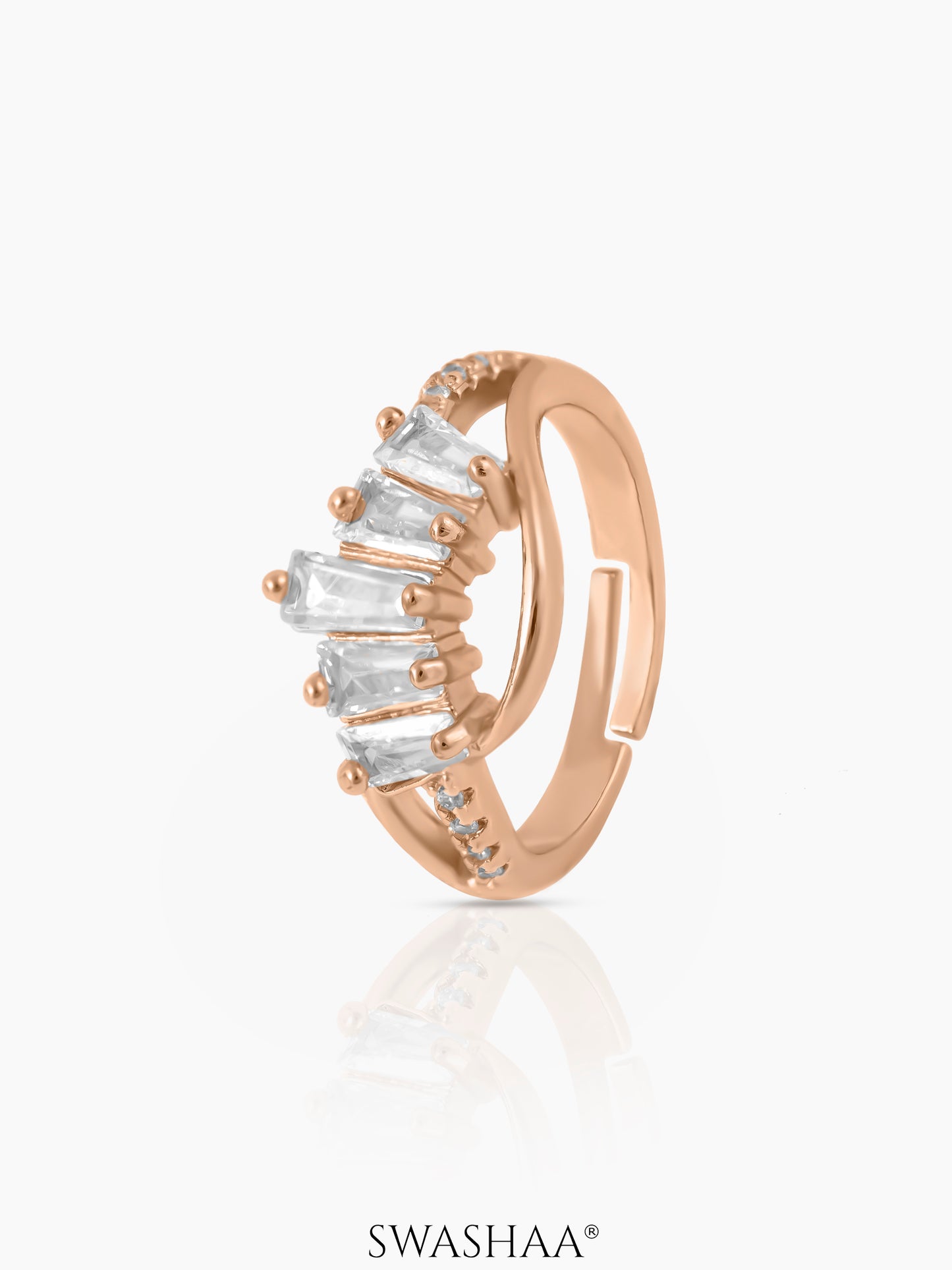 Gal Rosegold Plated Ring Rosegold