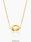 Gala Knot 18K Gold Plated Necklace Gold
