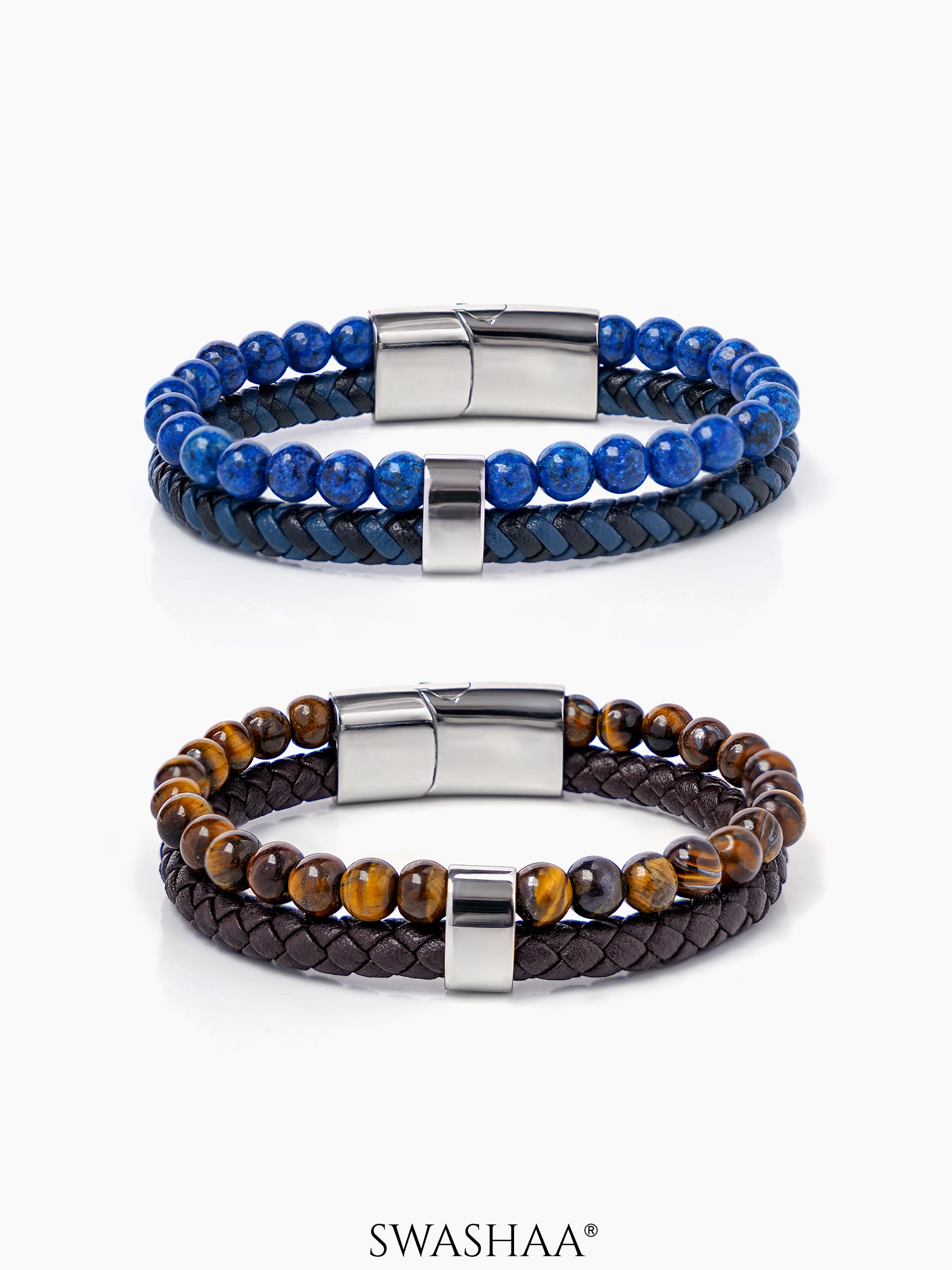 Galleo Men's Leather Bracelet