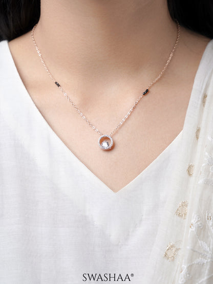 Gemma Rosegold Plated Mangalsutra