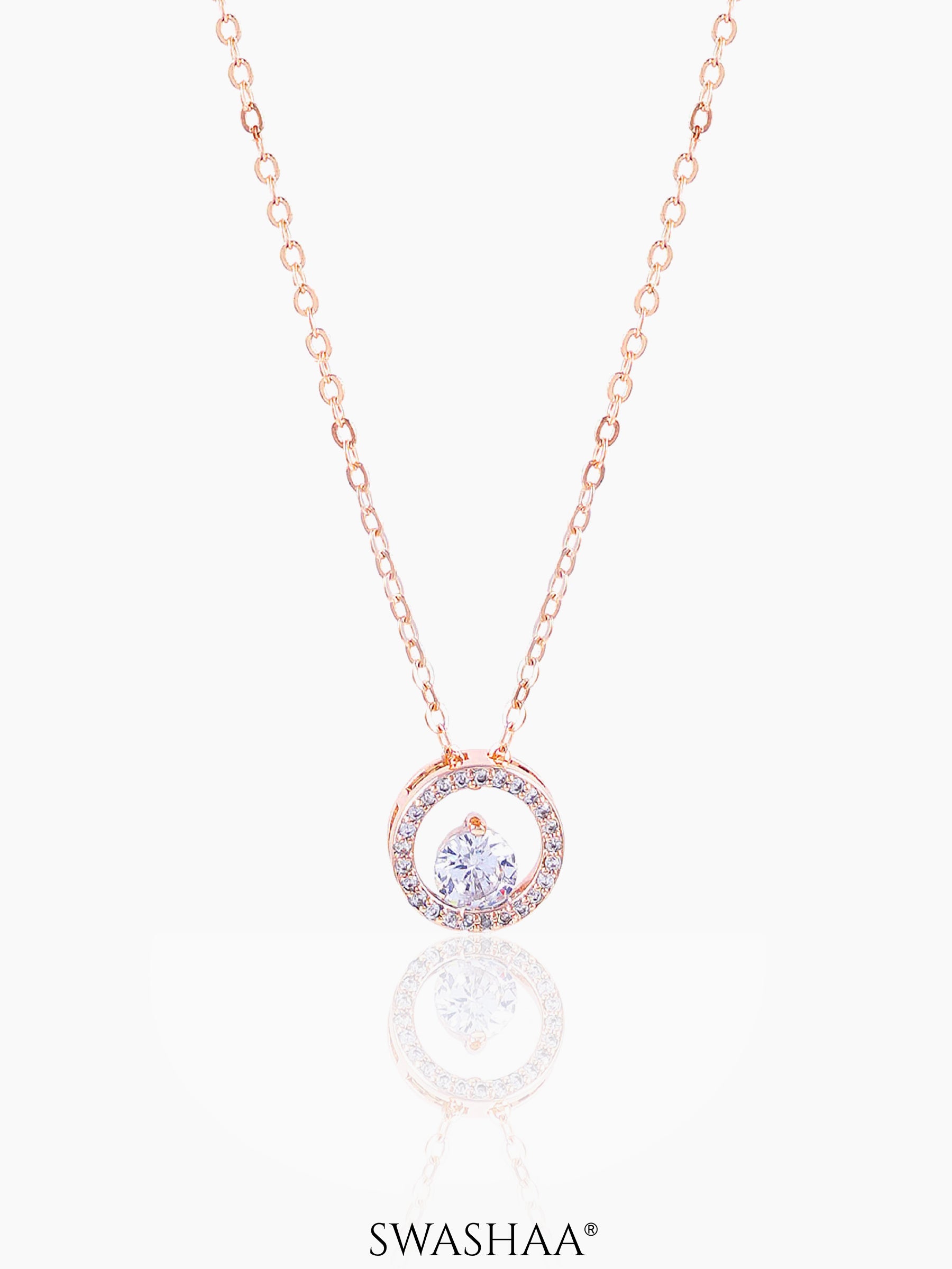 Gemma Rosegold Plated Necklace Rosegold