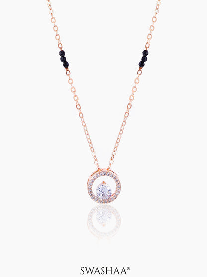 Gemma Rosegold Plated Mangalsutra Rosegold