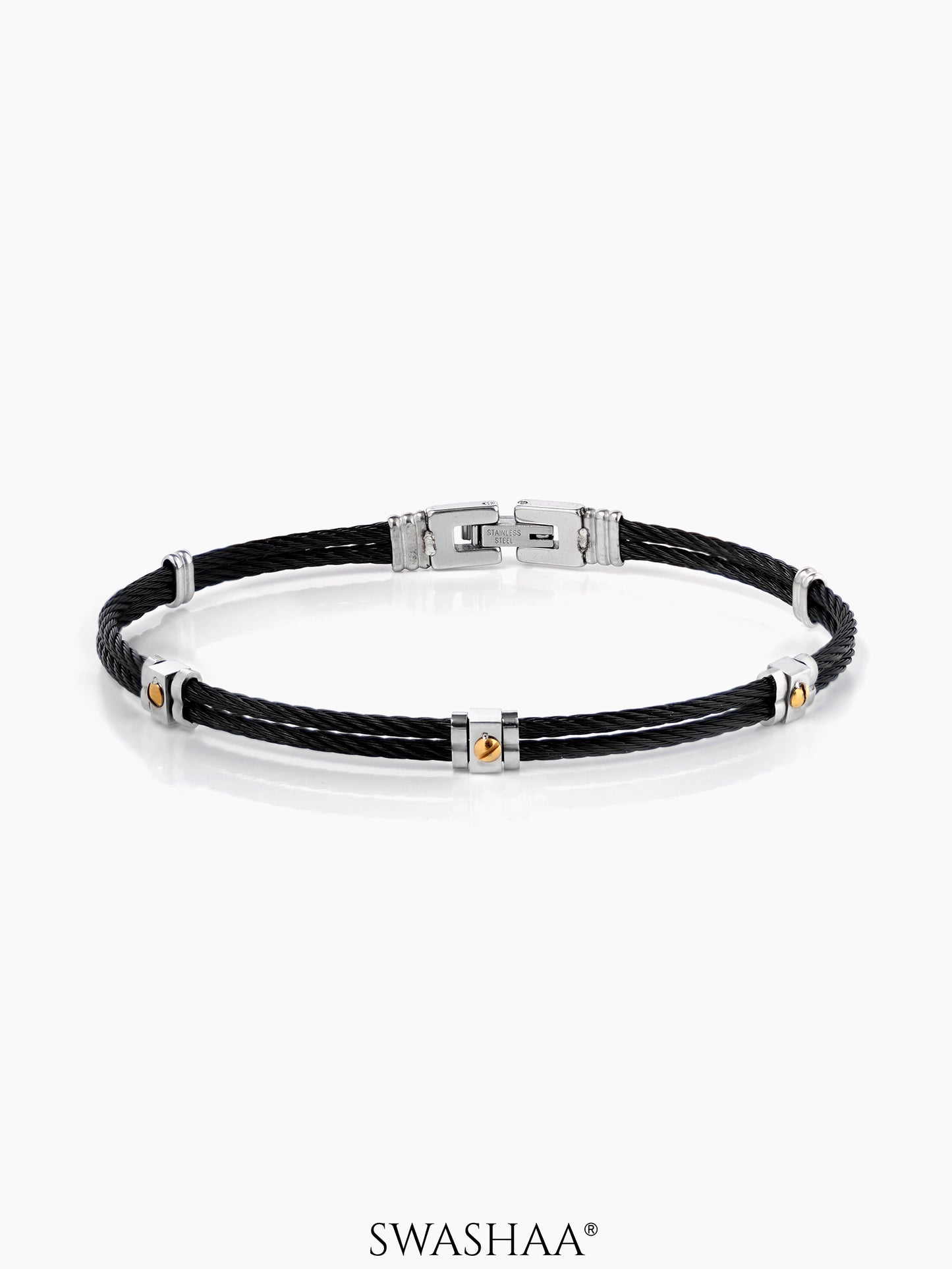 Gene Wired Men's Bracelet Black